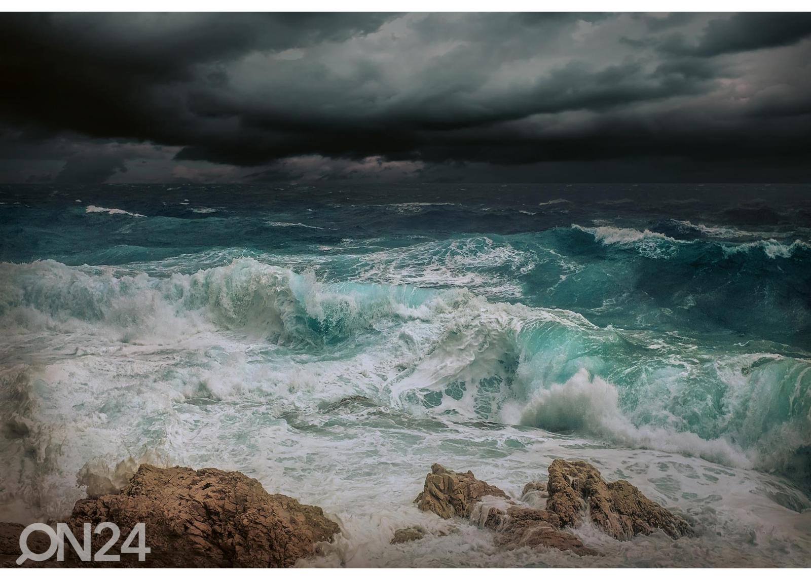 Fliis fototapeet Stormy Sea suurendatud