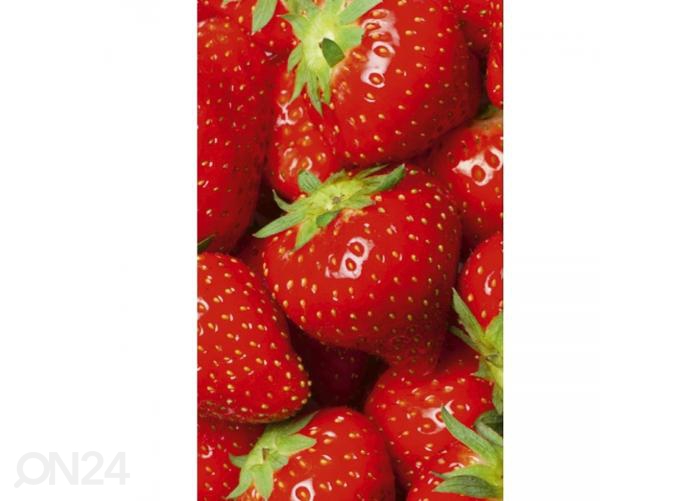 Fliis fototapeet Strawberry 150x250 cm suurendatud