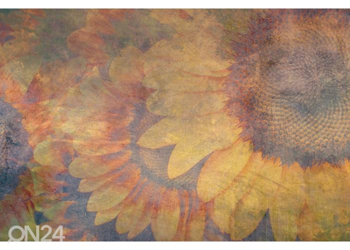 Fliis fototapeet Sunflower Abstract 150x250 cm suurendatud