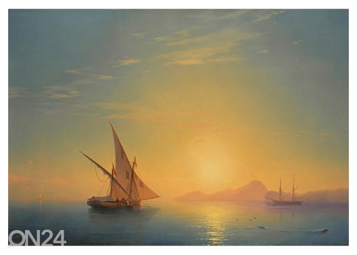Fliis fototapeet Sunset Over Ischia by Ivan Aivazovsky 416x290 cm suurendatud