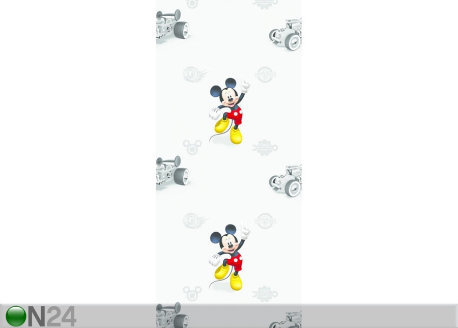 Fliistapeet Mickey Mouse Classic, Grey 53x1000 cm suurendatud