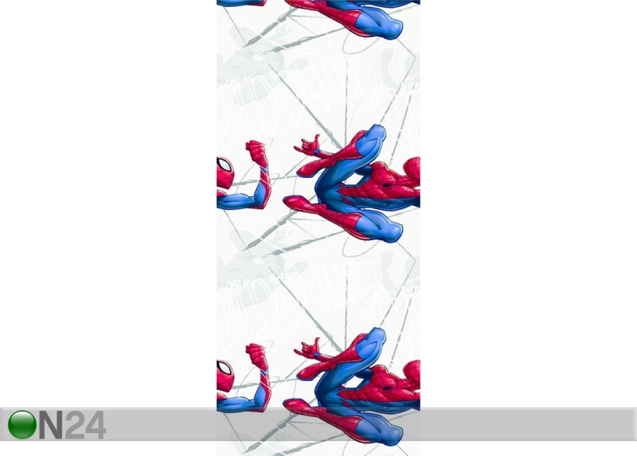 Fliistapeet Spider Man Jumping, Grey 53x1000 cm suurendatud
