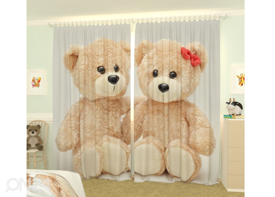 Fotokardinad Teddy Bears 300x260 cm suurendatud