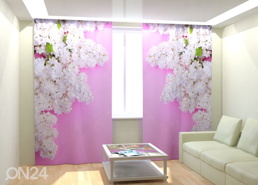 Fotokardinad White Lilac 300x260 cm suurendatud