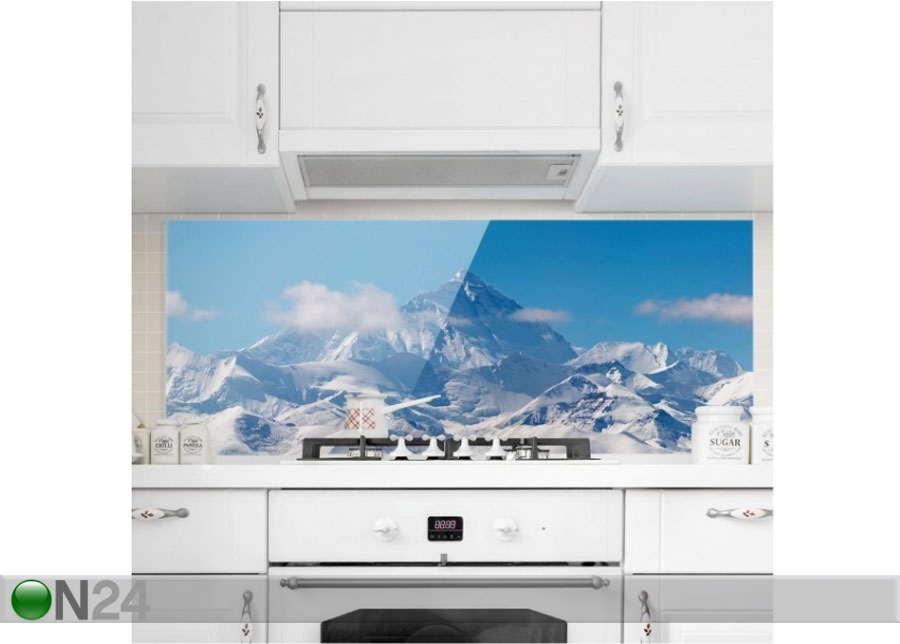 Fotoklaas, köögi tagasein Mount Everest 40x100 cm suurendatud