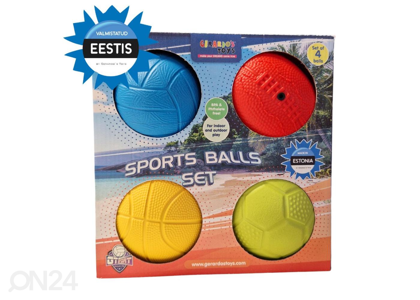 Gerardo's Toys набор спортивных мячей 4 шт увеличить