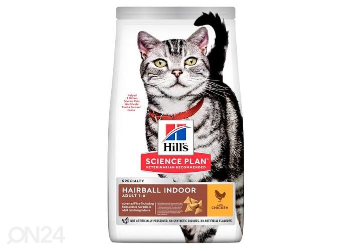 Hill's Science Plan Hairball/Indoo корм для кошек 1,5 кг увеличить