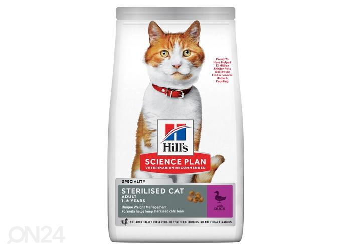 Hill's Science Plan Sterilized Young корм для кошек с мясом утки 3 кг увеличить