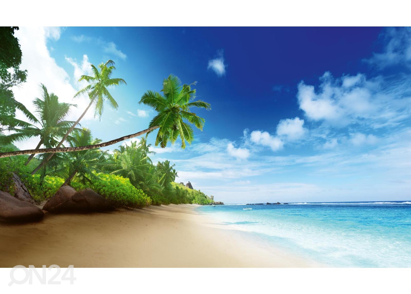 Isekleepuv fototapeet Seychelles Beach suurendatud