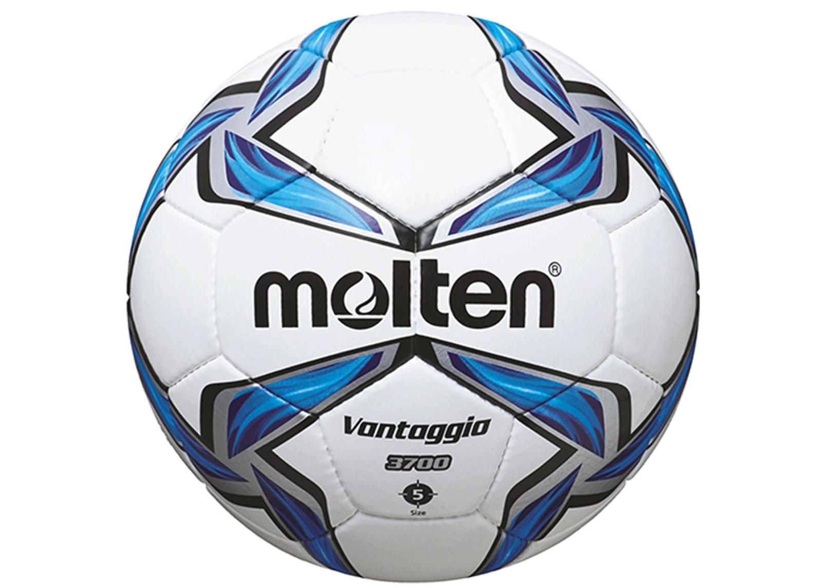 Jalgpall f5v5000 sünteetiline nahk valge- sinine-hõbe Molten suurendatud