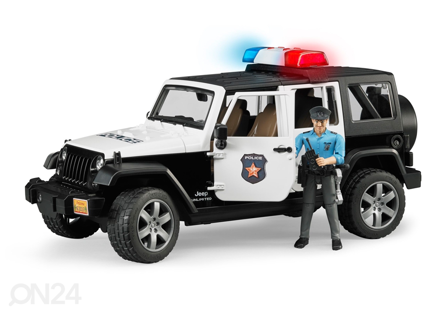 Jeep Wrangles полицейская машина со звуком и светом 1:16 Bruder увеличить