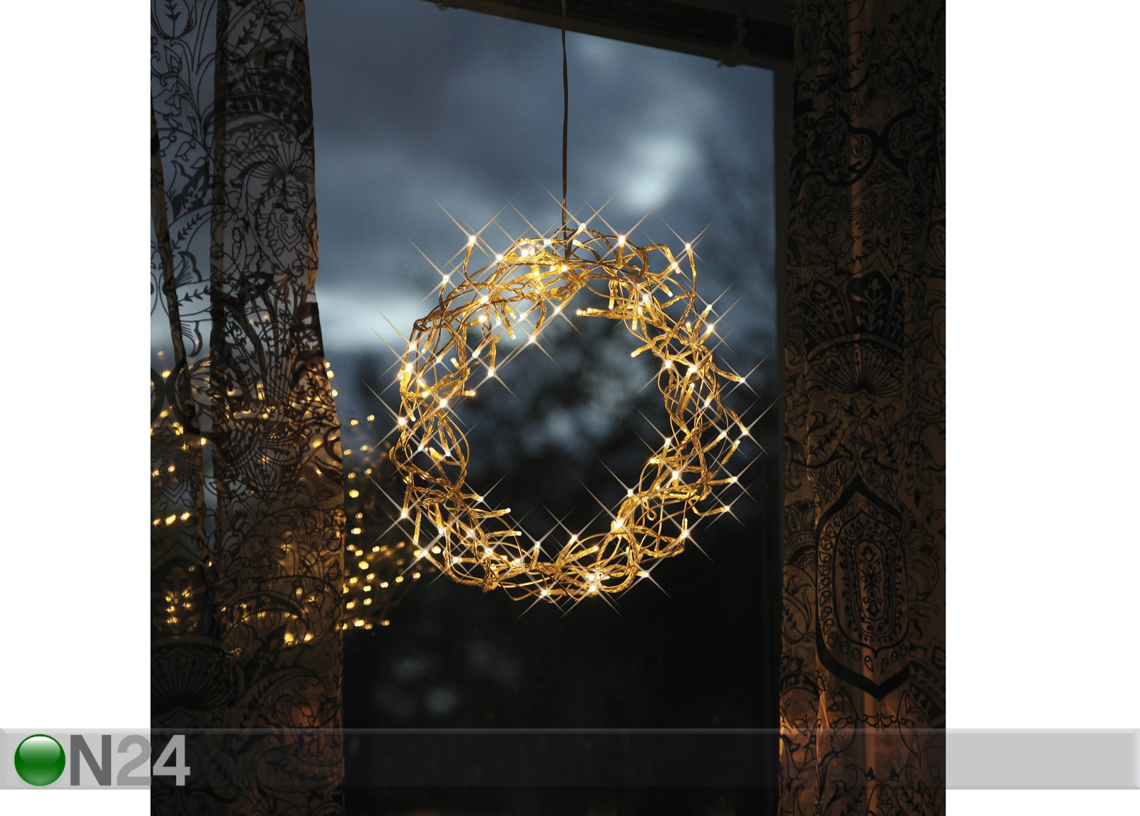 Jõulupärg Curly LED Ø30cm suurendatud