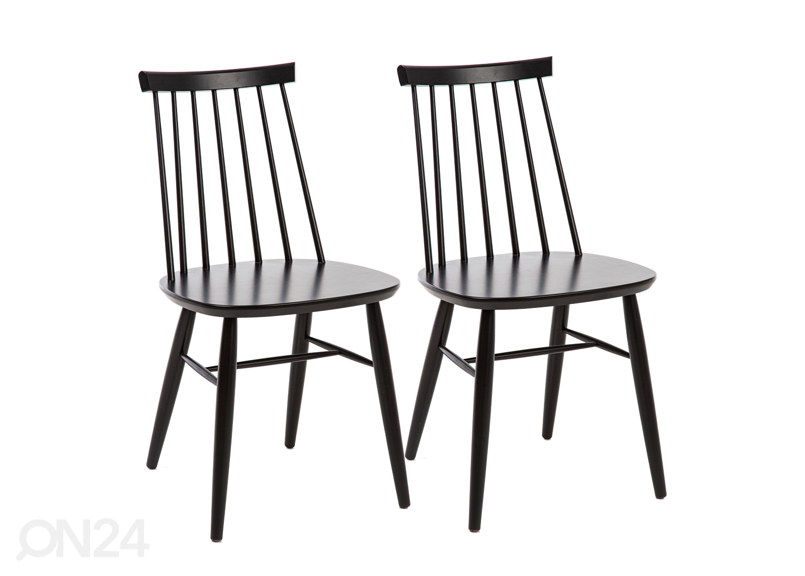 Kasepuidust toolid Tre, must 2 tk suurendatud