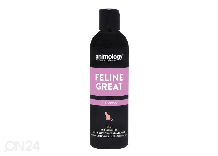Kassi šampoon feline great virsik 250 ml suurendatud