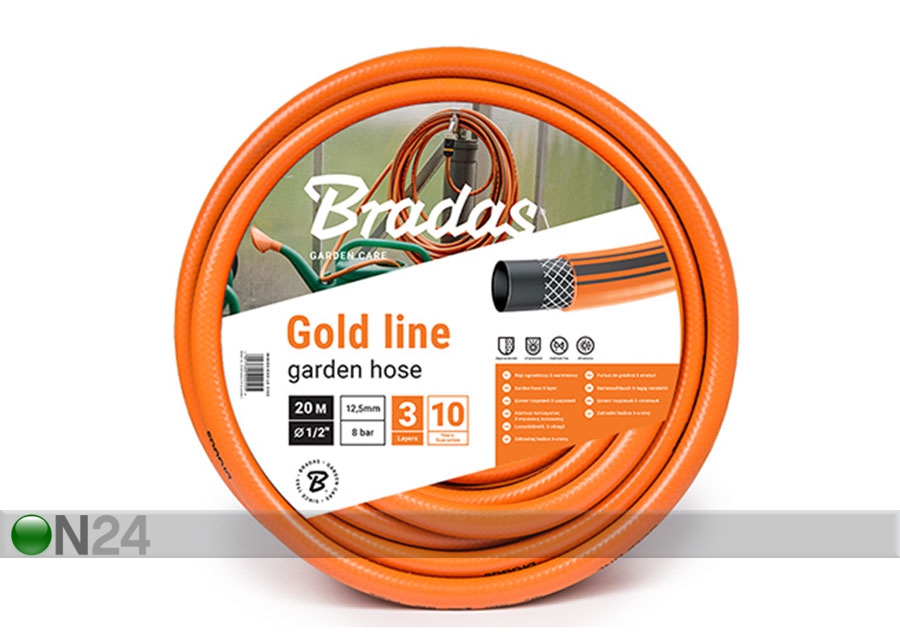 Kastmisvoolik Bradas Gold Line 1/2" suurendatud