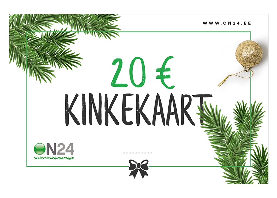 Kinkekaart Jõulud 20 € suurendatud