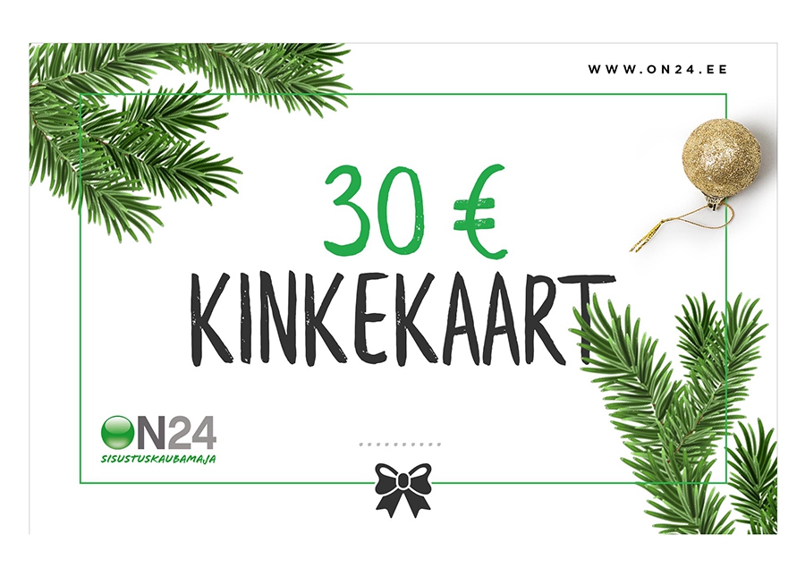 Kinkekaart Jõulud 30 € suurendatud