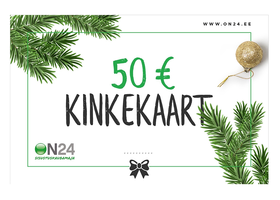 Kinkekaart Jõulud 50 € suurendatud