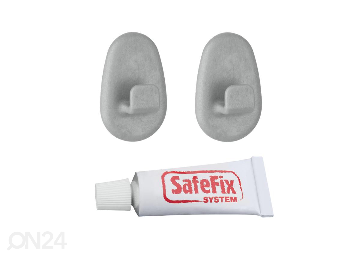 Kinnitusnagid SafeFix 2 tk + liim, hõbe suurendatud