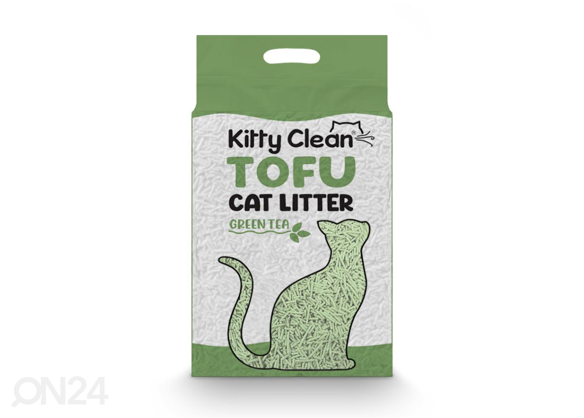 KittyClean tofu kassiiliiv / 2,5 kg / rohelise tee ekstraktiga suurendatud