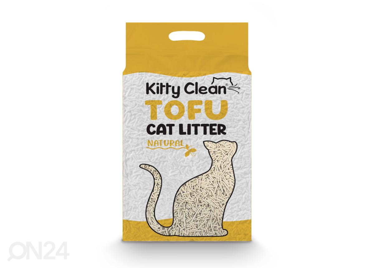 KittyClean Наполнитель для кошачьего туалета тофу / 2,5 кг / натуральный увеличить