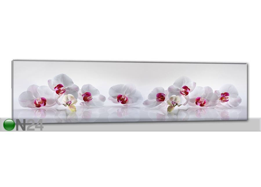 Klaaspilt Orchid 115x30 cm suurendatud