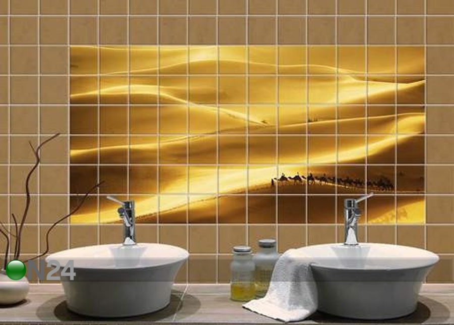 Kleebised seinaplaatidele Golden Dunes 60x120 cm suurendatud