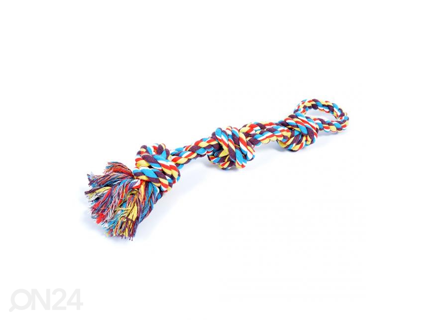 Koera nöörlelu sõlmedega 60 cm värviline Duvo+ suurendatud