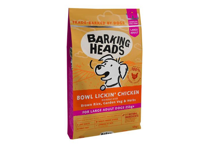 Koera täissööt Barking Heads Bowl lickin chicken suur tõug 12 kg suurendatud