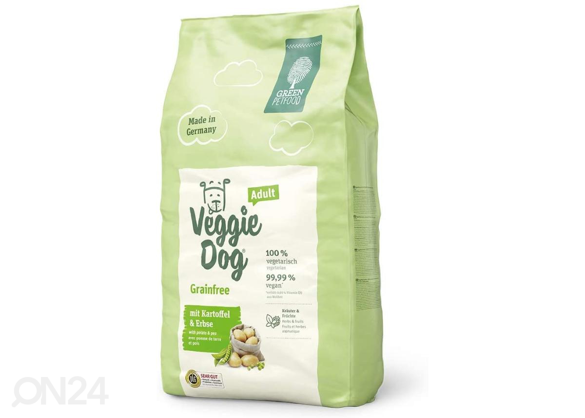 Koera täissööt Veggie Dog teraviljavaba 900 g suurendatud