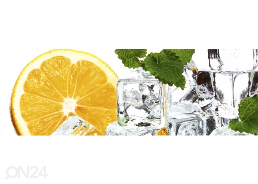 Köögi tagasein Lemon and ice 180x60 cm suurendatud