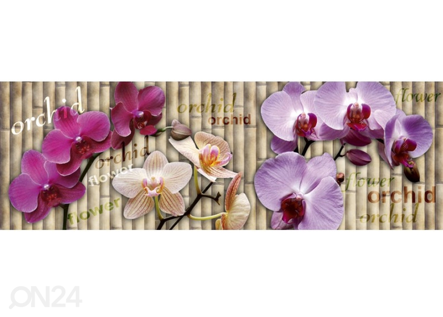 Köögi tagasein Orchid 180x60 cm suurendatud