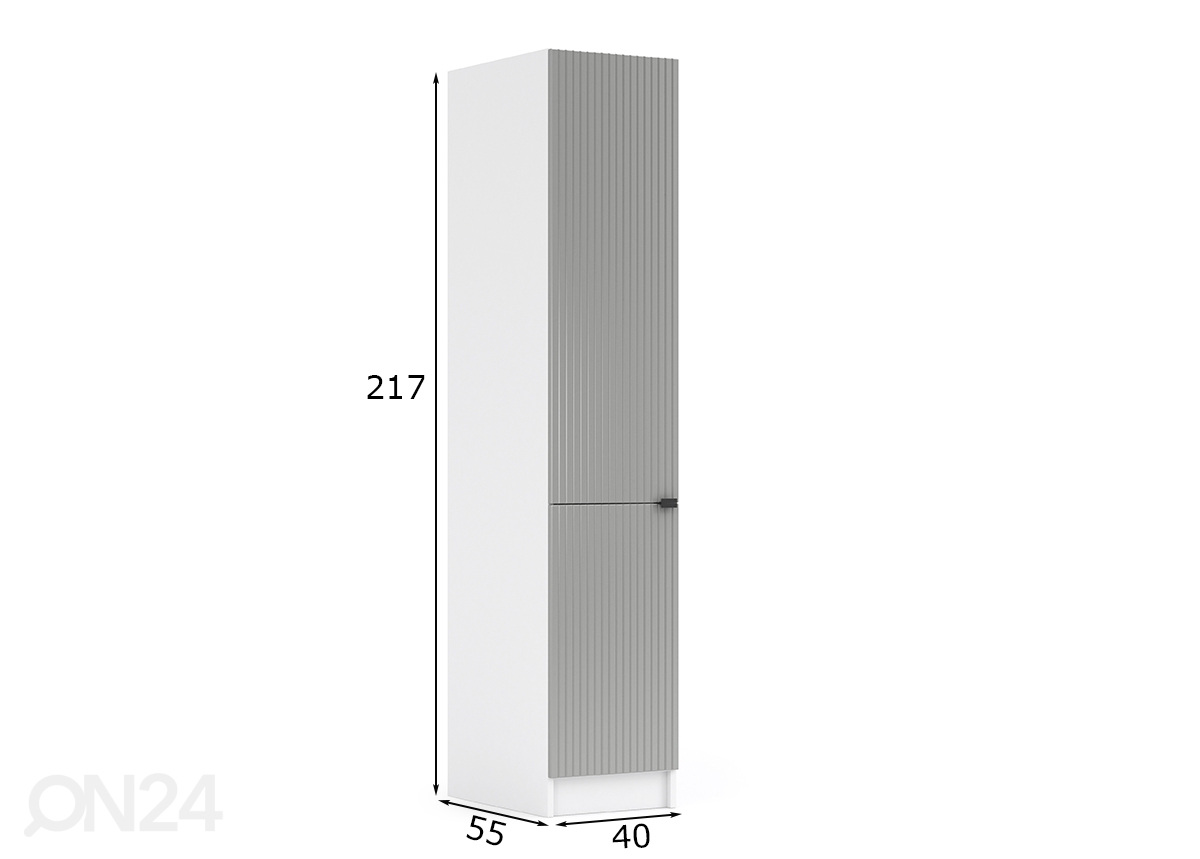 Kõrge köögikapp Lissone 40 cm suurendatud mõõdud