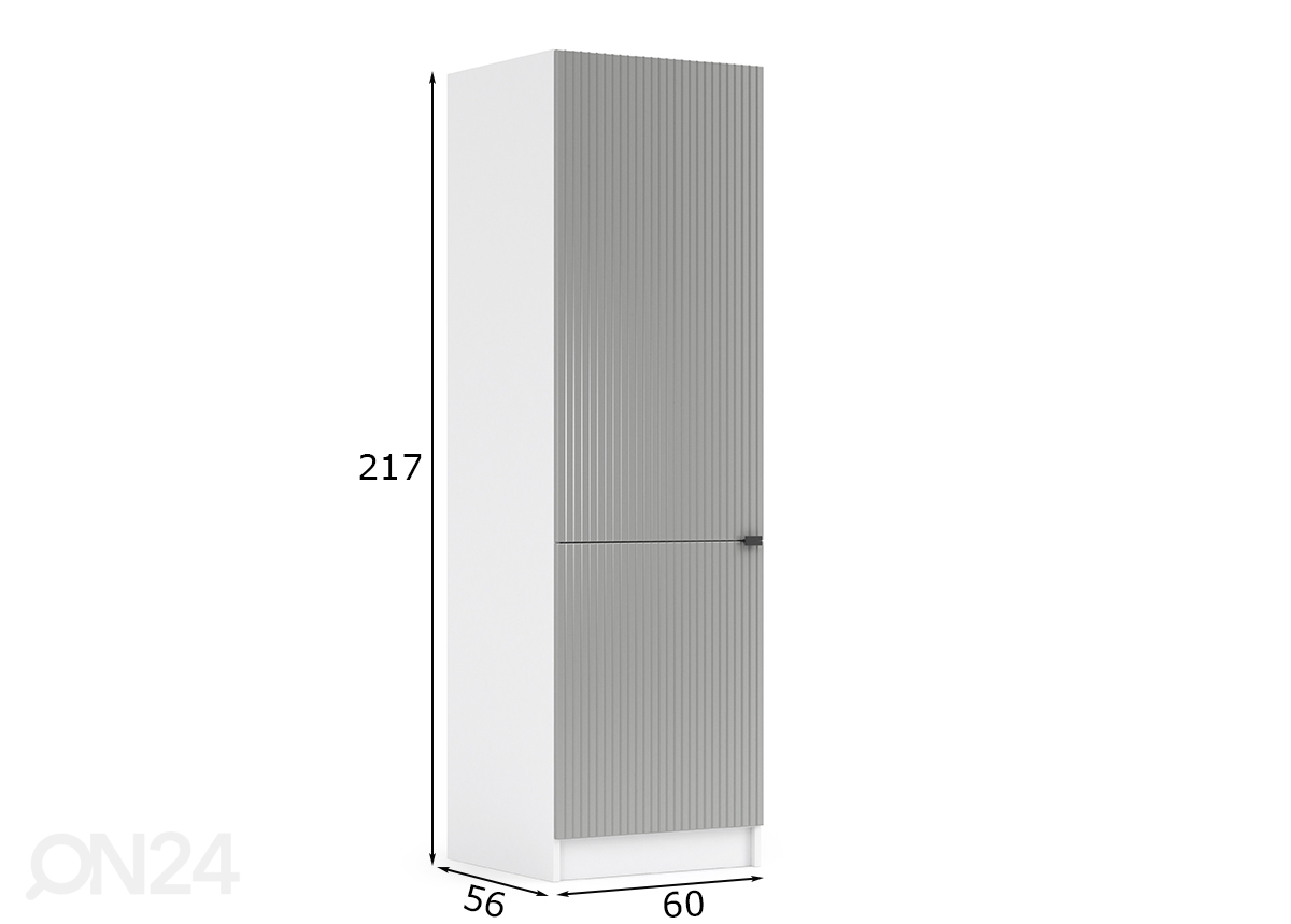 Kõrge köögikapp Lissone 60 cm suurendatud mõõdud