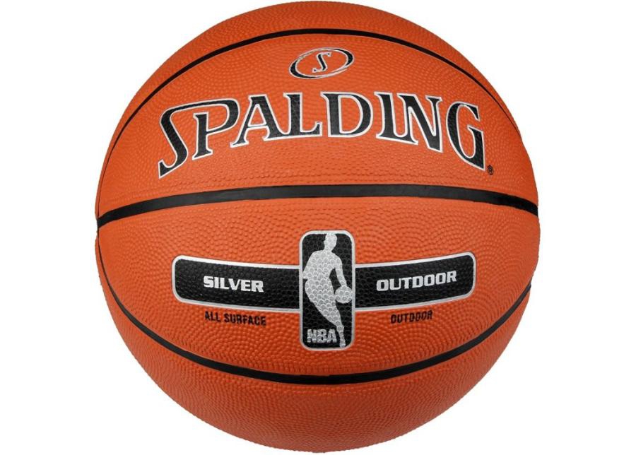 Korvpall Spalding NBA Silver suurendatud