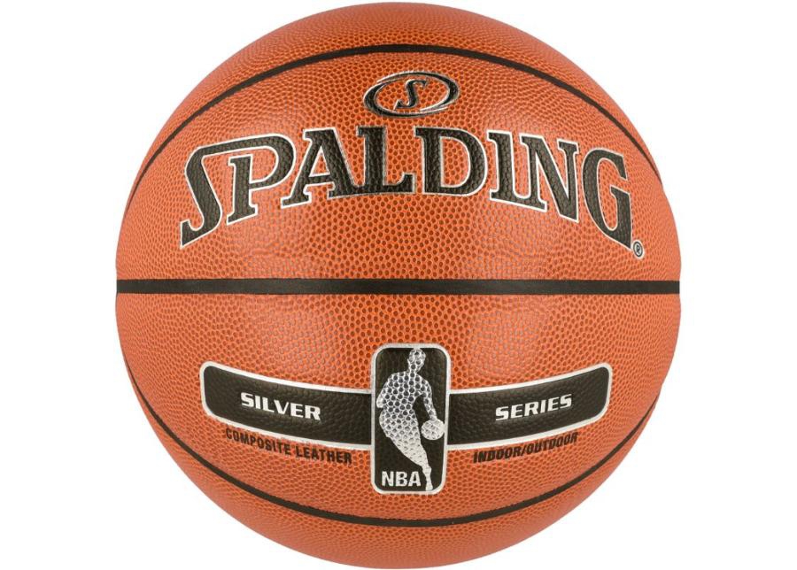 Korvpall Spalding NBA Silver Indoor/Outdoor suurendatud