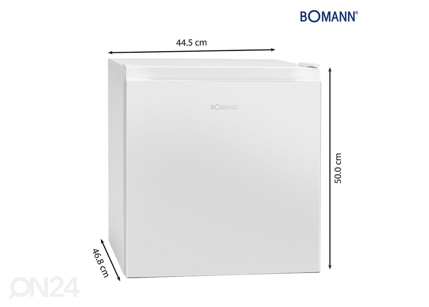 Külmkapp Bomann KB7245W suurendatud mõõdud