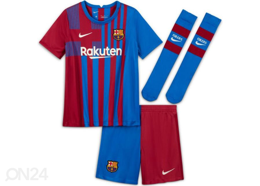 Laste jalgpalliriiete komplekt Nike FC Barcelona 2021/22 suurendatud