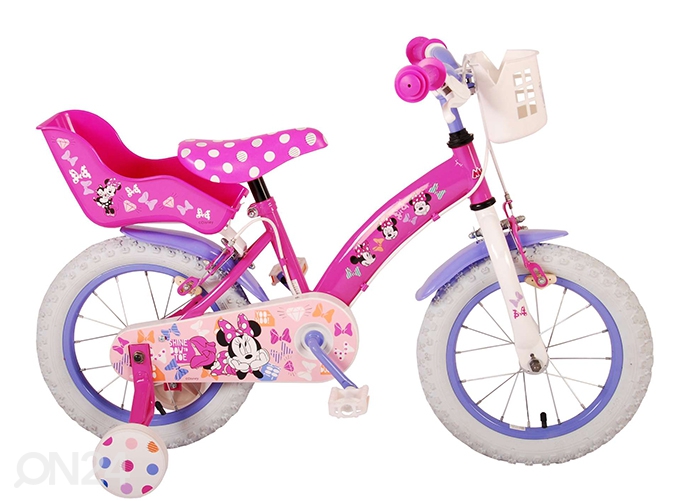 Laste jalgratas 14 tolli Disney Minnie suurendatud