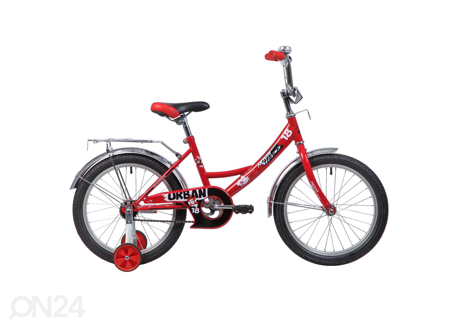 Laste jalgratas 18" URBAN Novatrack punane suurendatud