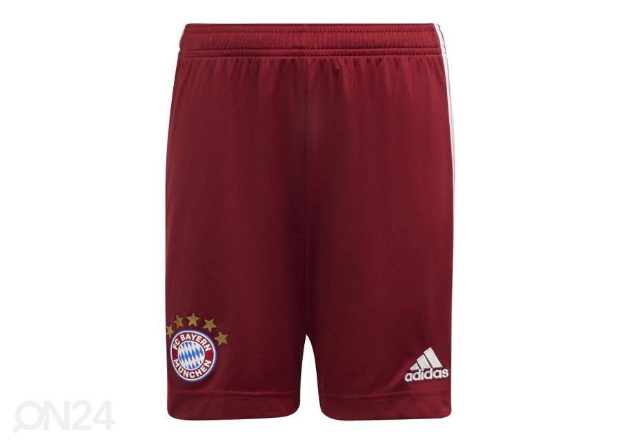 Laste lühikesed jalgpallipüksid Adidas Bayern Munich Home suurendatud