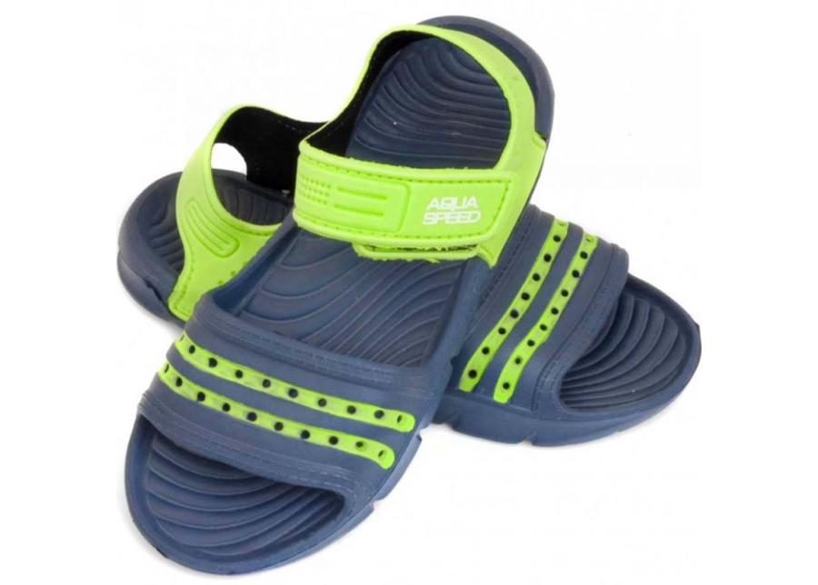 Laste sandaalid Aqua-speed Noli tumesinine/roheline suurendatud