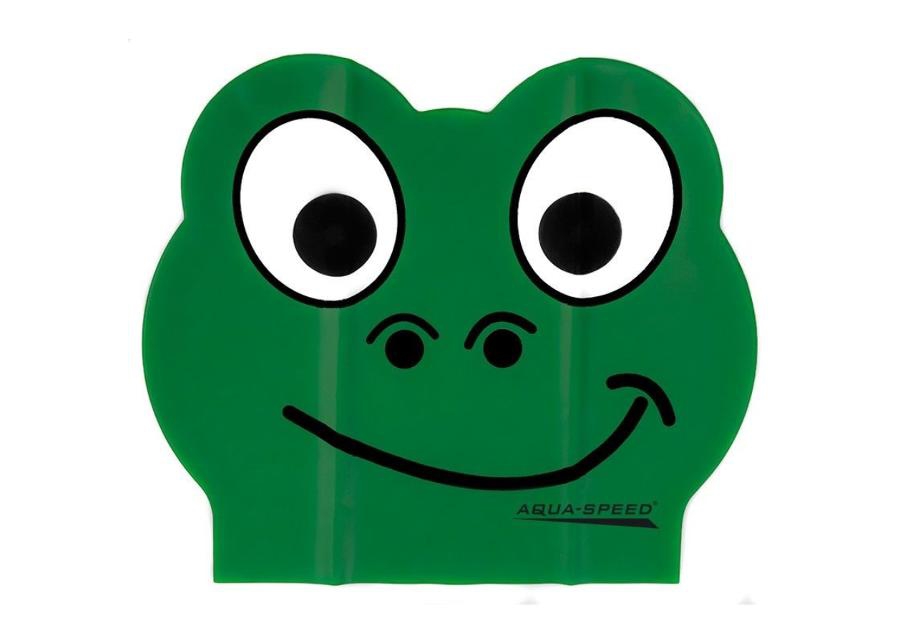 Laste ujumismüts Aqua-Speed lateks ZOO Frog suurendatud