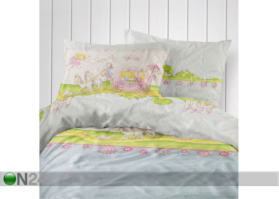 Laste voodipesukomplekt Princess 100x120 cm suurendatud