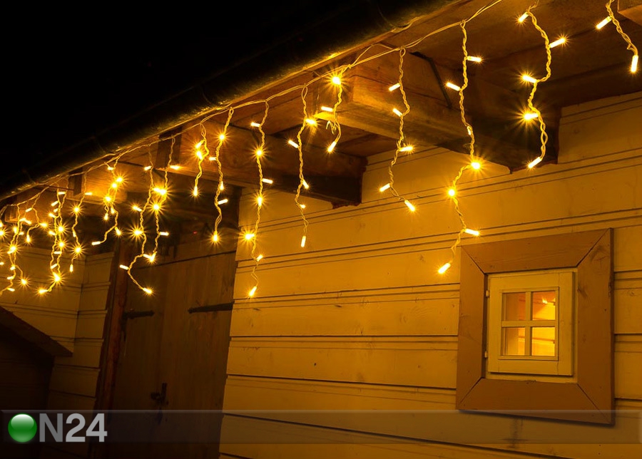 LED jõulutuled ripatsitega välikett V 6,5 m suurendatud