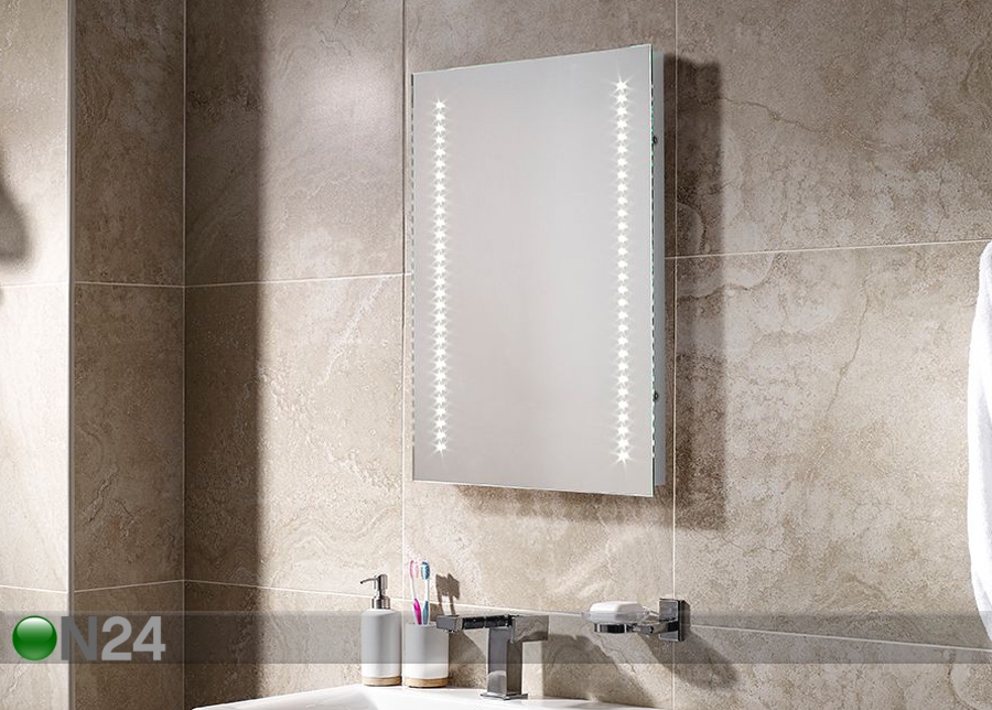 LED valgustusega peegel Kai 70x50 cm suurendatud