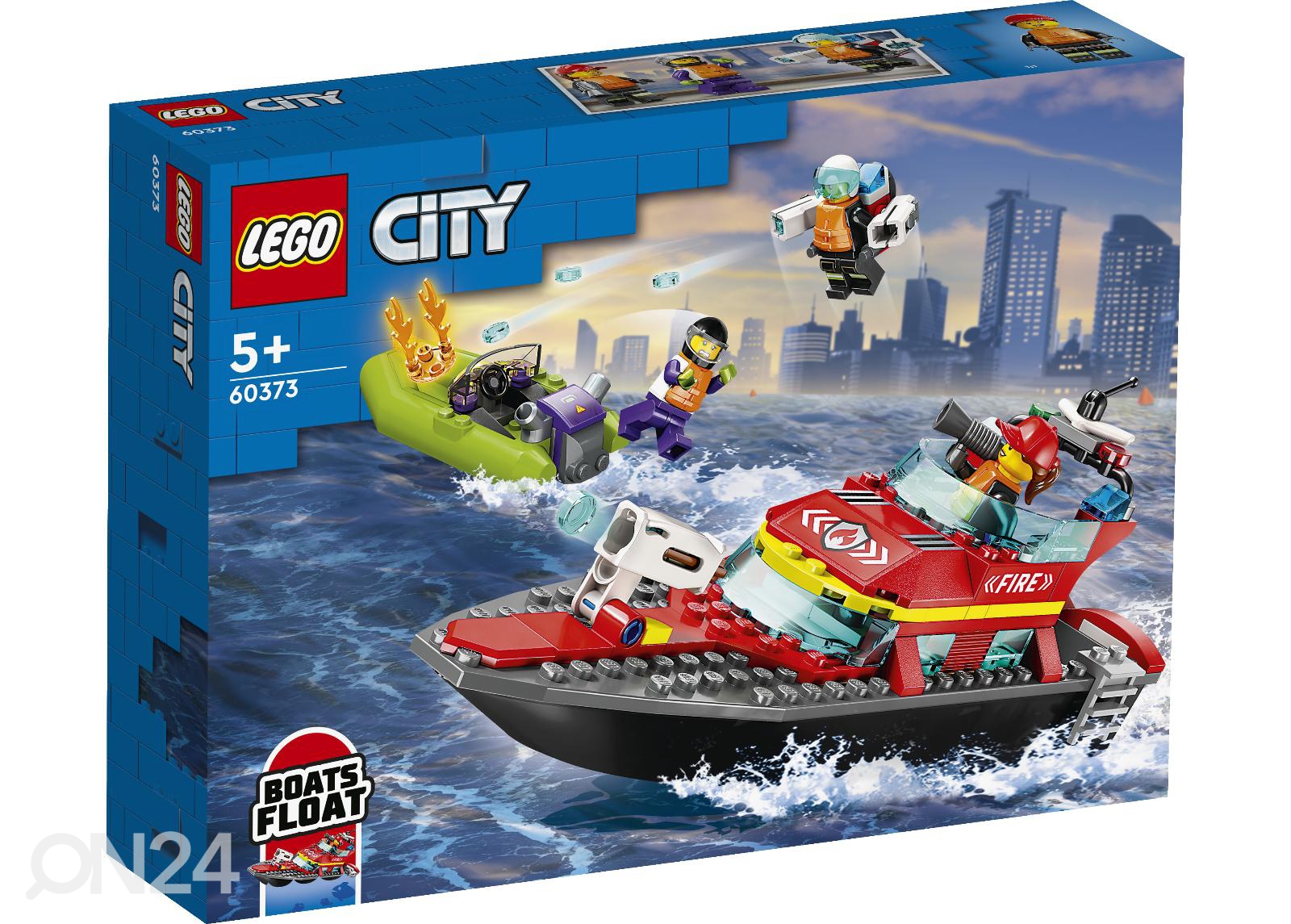 LEGO City Tuletõrje päästepaat suurendatud