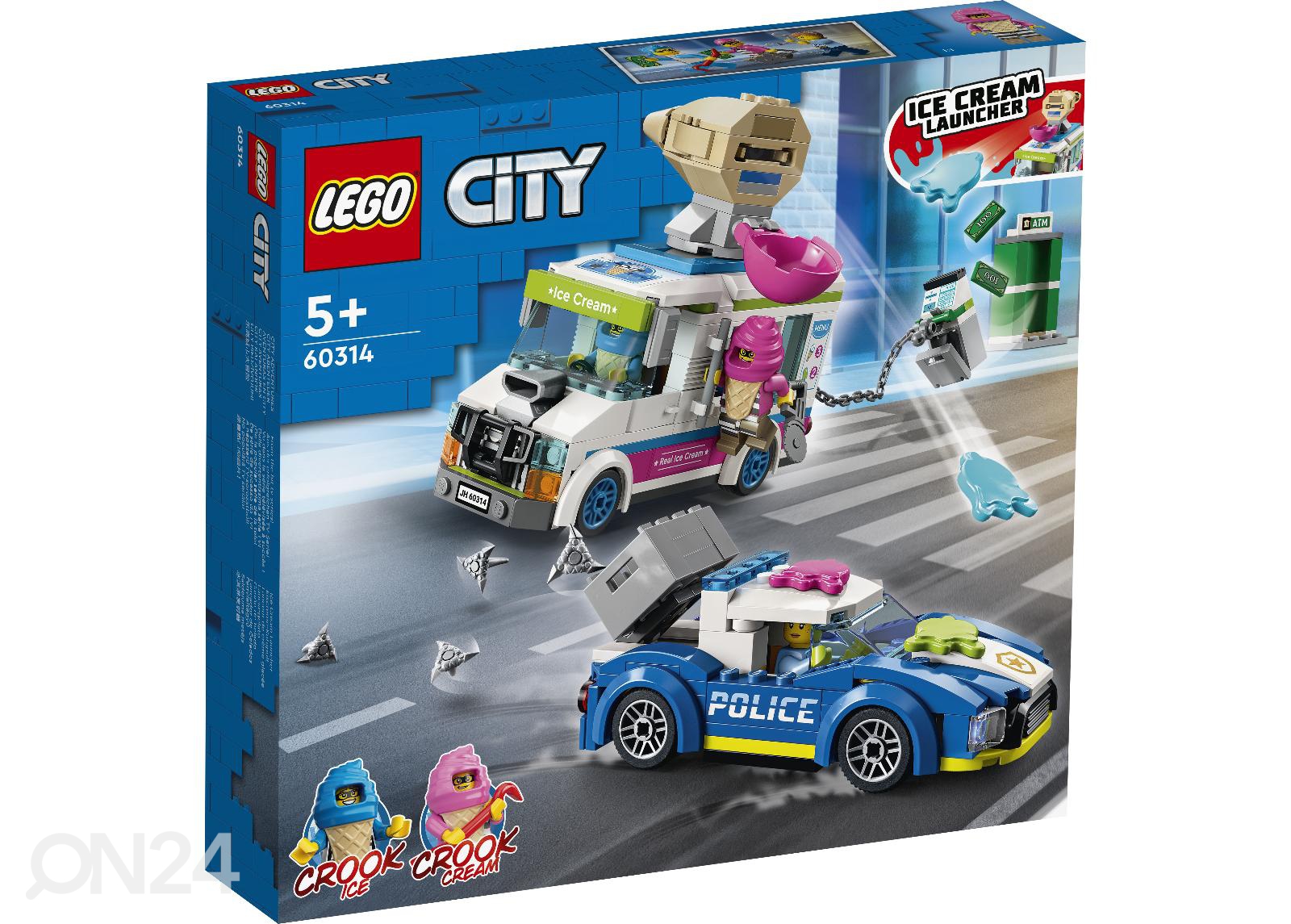 LEGO City Полицейская операция грузовика с мороженым увеличить