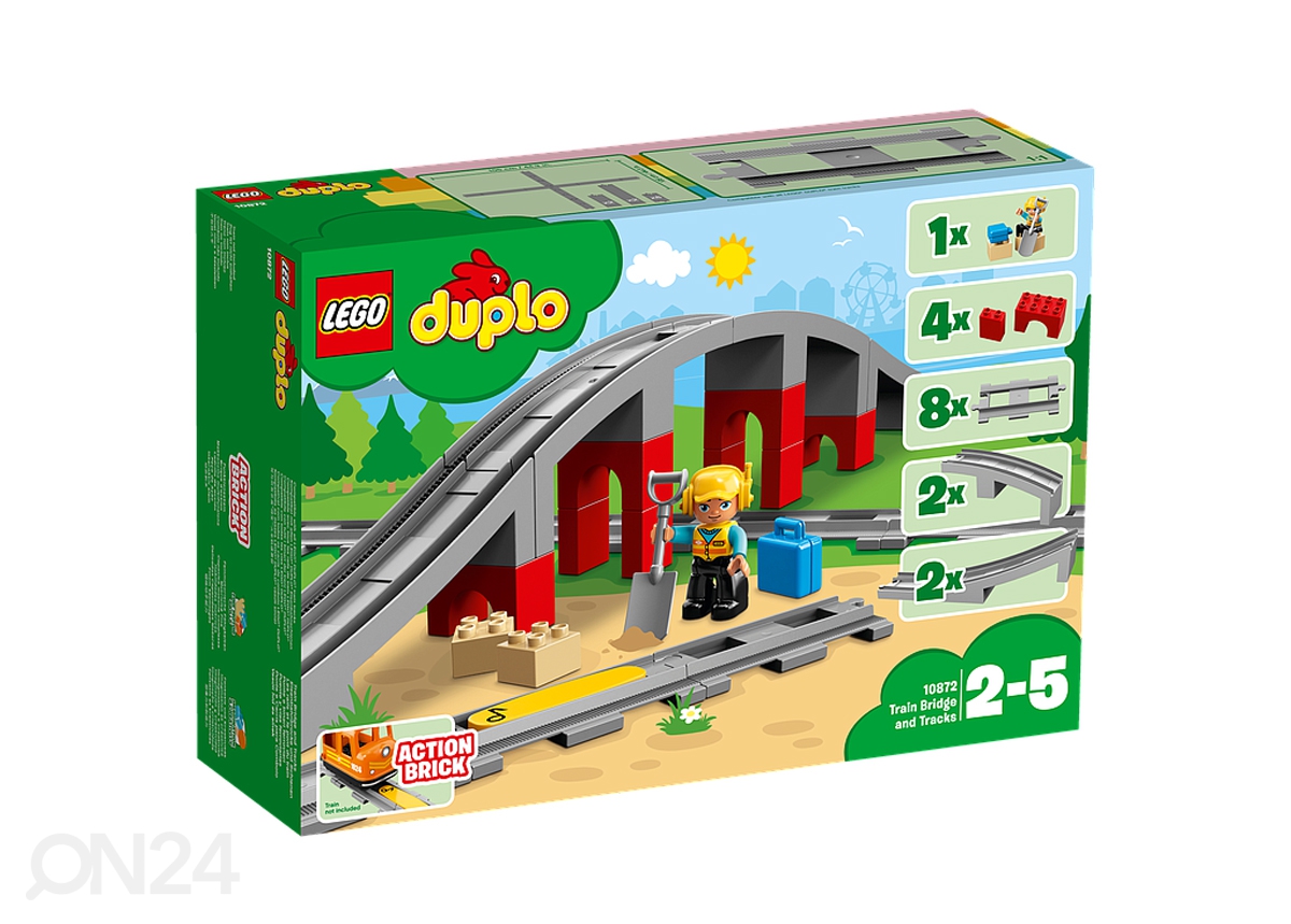 LEGO DUPLO Железнодорожный мост и рельсы увеличить