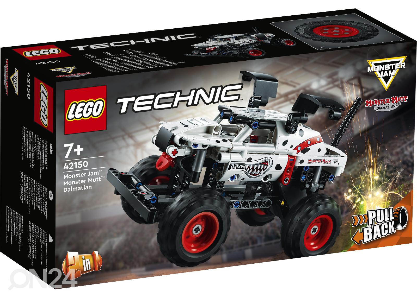 LEGO Technic Monster Jam- Dalmaatsia koer suurendatud